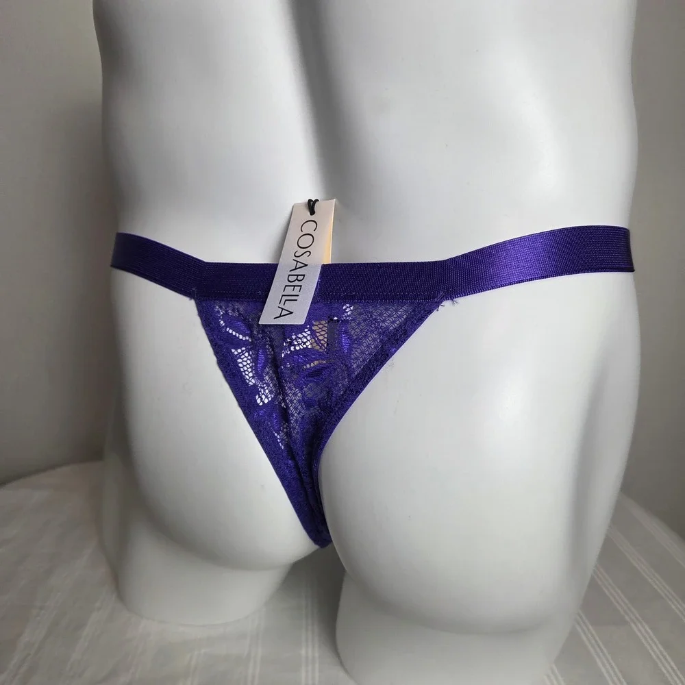 Cosabella Never Say Never Lace Thong Italian Lace Regular Waist Inclusive‎ Fit